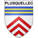 Plusquellec 22 ville Stickers blason autocollant adhésif