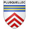 Plusquellec 22 ville Stickers blason autocollant adhésif