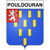 Pouldouran 22 ville Stickers blason autocollant adhésif