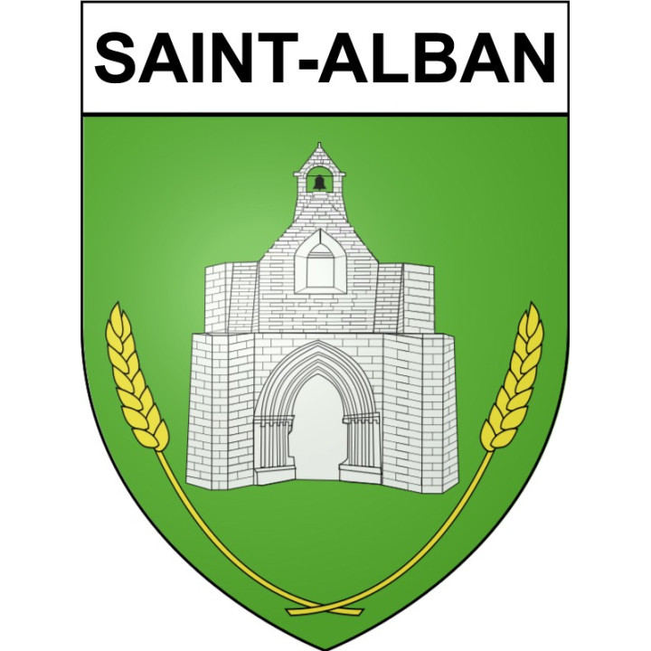 Pegatinas escudo de armas de Bégard adhesivo de la etiqueta engomada