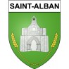 Saint-Alban 22 ville Stickers blason autocollant adhésif
