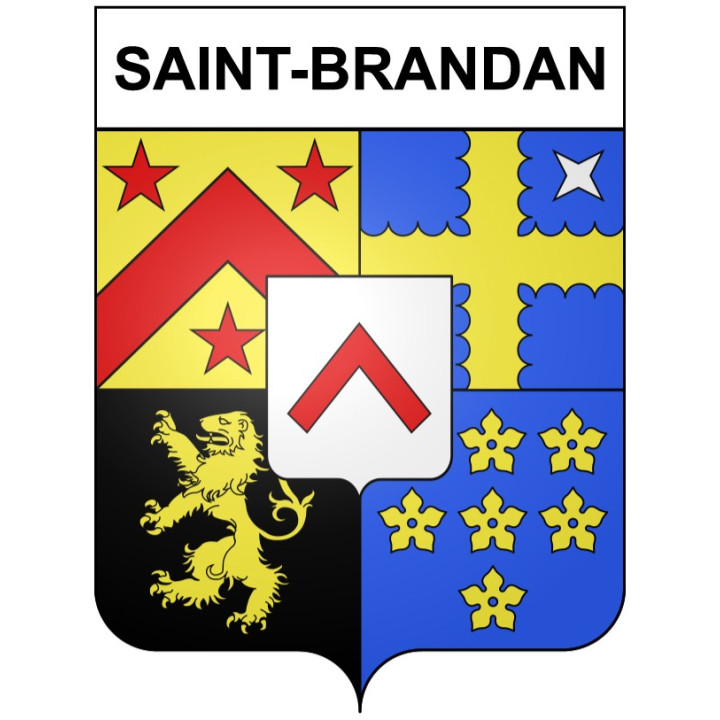 Pegatinas escudo de armas de Bégard adhesivo de la etiqueta engomada