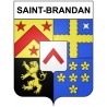 Saint-Brandan 22 ville Stickers blason autocollant adhésif
