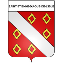 Saint-étienne-du-Gué-de-l'Isle 22 ville Stickers blason autocollant adhésif