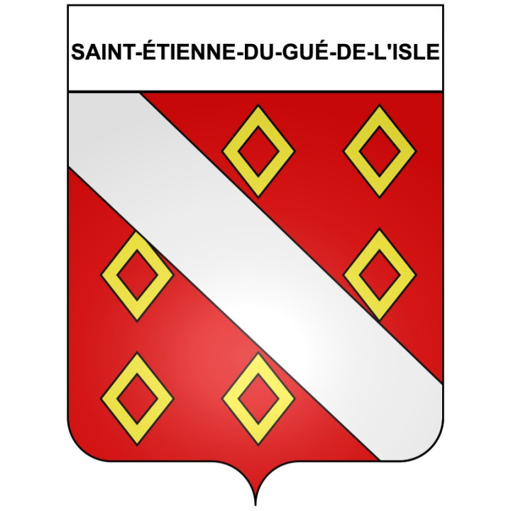 Pegatinas escudo de armas de Bégard adhesivo de la etiqueta engomada