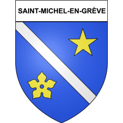 Saint-Michel-en-Grève 22 ville Stickers blason autocollant adhésif