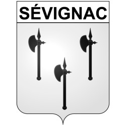 Sévignac 22 ville Stickers blason autocollant adhésif