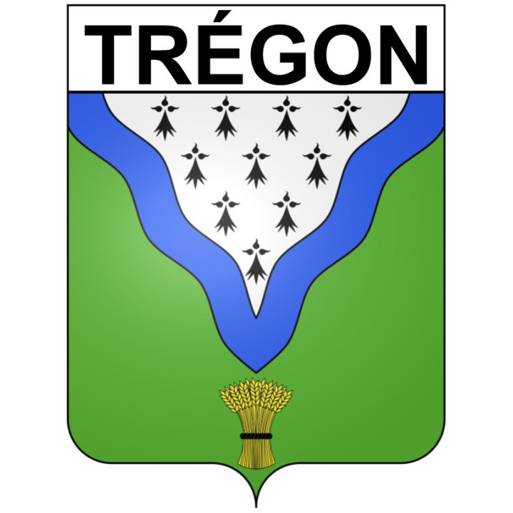 Trégon 22 ville Stickers blason autocollant adhésif