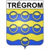 Pegatinas escudo de armas de Trégrom adhesivo de la etiqueta engomada