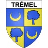 Trémel 22 ville Stickers blason autocollant adhésif