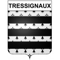 Tressignaux 22 ville Stickers blason autocollant adhésif
