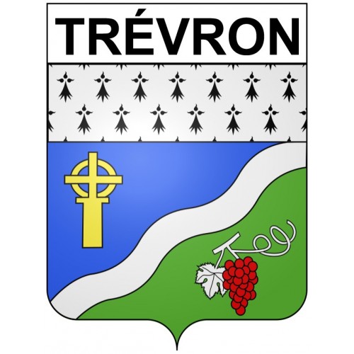 Trévron 22 ville Stickers blason autocollant adhésif
