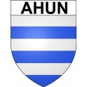 Ahun 23 ville Stickers blason autocollant adhésif