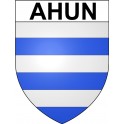 Ahun 23 ville Stickers blason autocollant adhésif