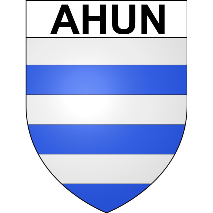 Ahun 23 ville Stickers blason autocollant adhésif