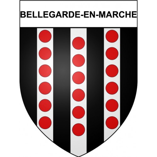 Bellegarde-en-Marche 23 ville Stickers blason autocollant adhésif