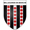 Bellegarde-en-Marche 23 ville Stickers blason autocollant adhésif