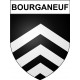 Bourganeuf 23 ville Stickers blason autocollant adhésif