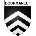 Bourganeuf 23 ville Stickers blason autocollant adhésif