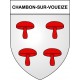 Chambon-sur-Voueize 23 ville Stickers blason autocollant adhésif
