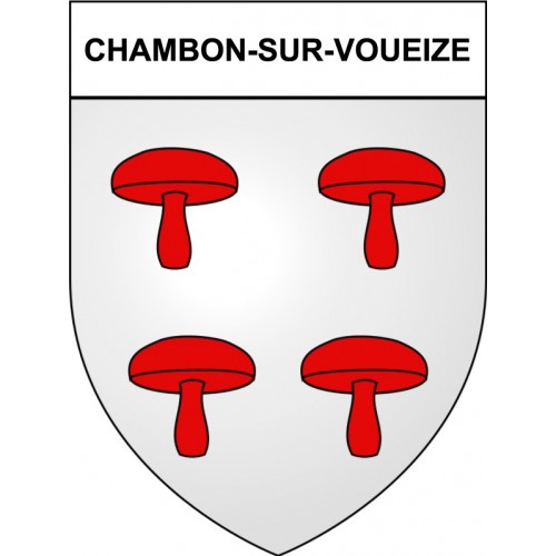 Pegatinas escudo de armas de Ahun adhesivo de la etiqueta engomada