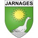 Jarnages 23 ville Stickers blason autocollant adhésif
