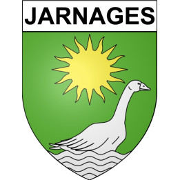 Jarnages 23 ville Stickers blason autocollant adhésif