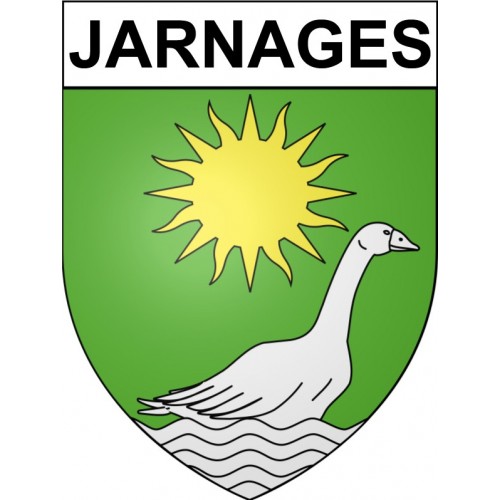 Jarnages 23 ville Stickers blason autocollant adhésif