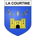 La Courtine 23 ville Stickers blason autocollant adhésif