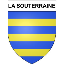 Pegatinas escudo de armas de Ahun adhesivo de la etiqueta engomada