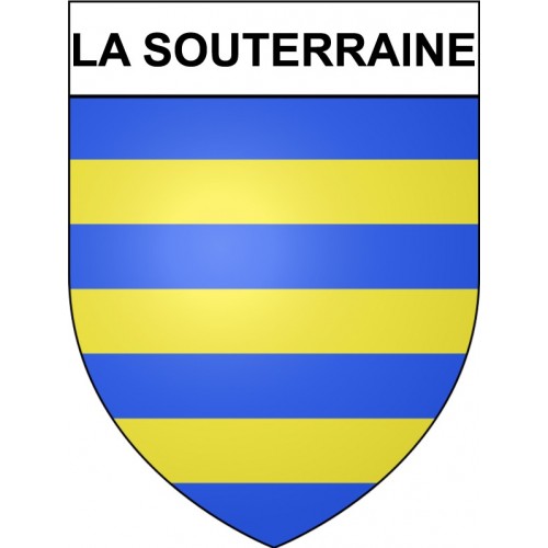 La Souterraine 23 ville Stickers blason autocollant adhésif