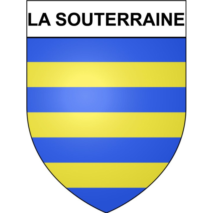 La Souterraine 23 ville Stickers blason autocollant adhésif