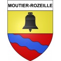 Moutier-Rozeille 23 ville Stickers blason autocollant adhésif