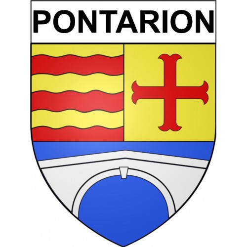 Pegatinas escudo de armas de Ahun adhesivo de la etiqueta engomada