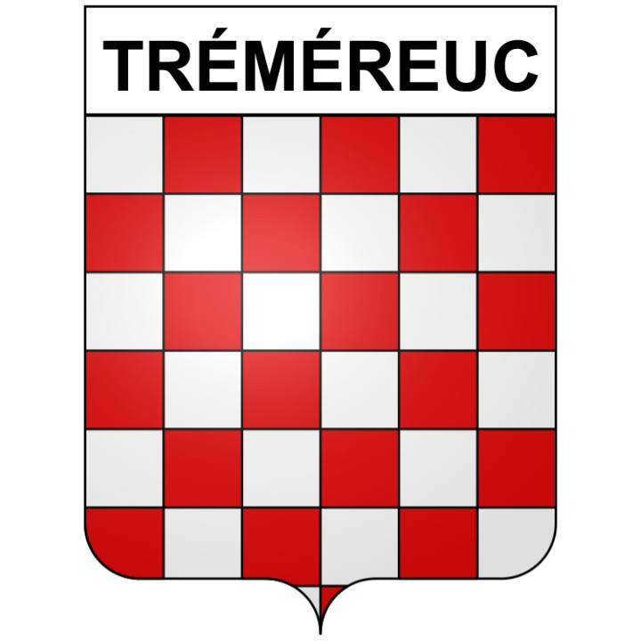 Tréméreuc Sticker wappen, gelsenkirchen, augsburg, klebender aufkleber