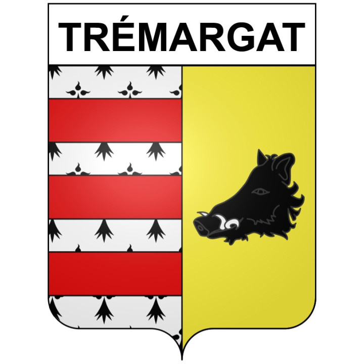 Trémargat 22 ville Stickers blason autocollant adhésif