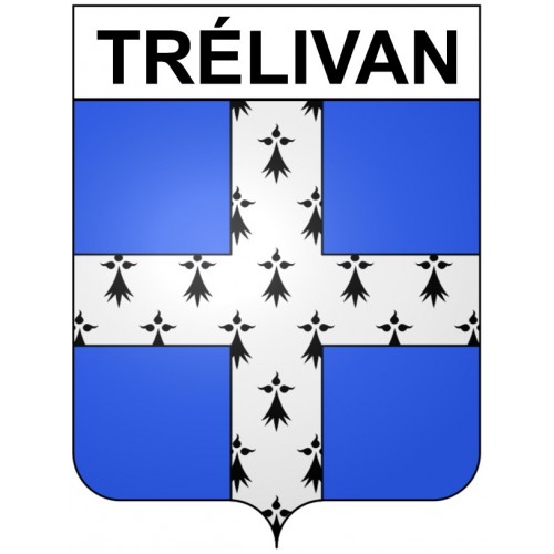 Trélivan 22 ville Stickers blason autocollant adhésif