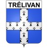 Stickers coat of arms Trélivan adhesive sticker