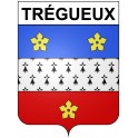 Pegatinas escudo de armas de Trégueux adhesivo de la etiqueta engomada