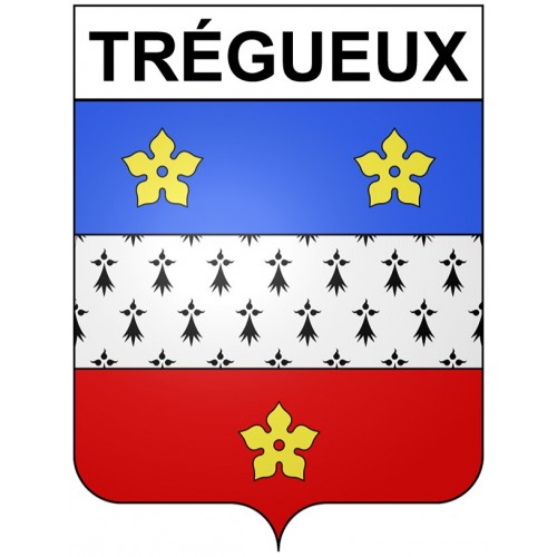 Trégueux 22 ville Stickers blason autocollant adhésif