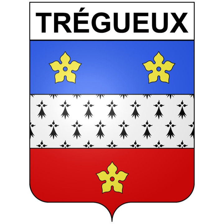 Trégueux 22 ville Stickers blason autocollant adhésif