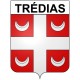 Stickers coat of arms Trédias adhesive sticker