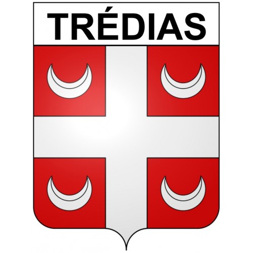 Trédias 22 ville Stickers blason autocollant adhésif