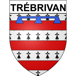 Trébrivan 22 ville Stickers blason autocollant adhésif