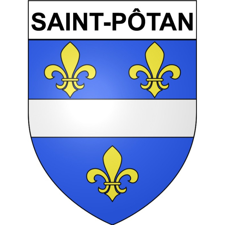 Stickers coat of arms Saint-Pôtan adhesive sticker
