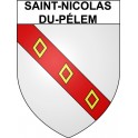 Stickers coat of arms Saint-Nicolas-du-Pélem adhesive sticker