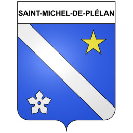 Stickers coat of arms Saint-Michel-de-Plélan adhesive sticker
