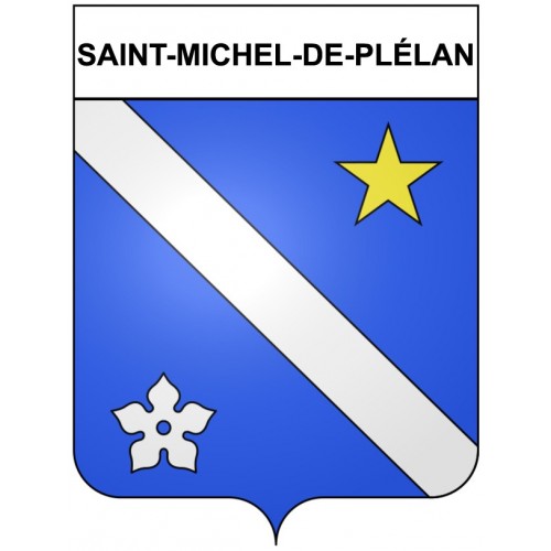 Saint-Michel-de-Plélan 22 ville Stickers blason autocollant adhésif
