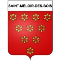 Stickers coat of arms Saint-Méloir-des-Bois adhesive sticker