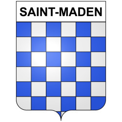 Saint-Maden 22 ville Stickers blason autocollant adhésif